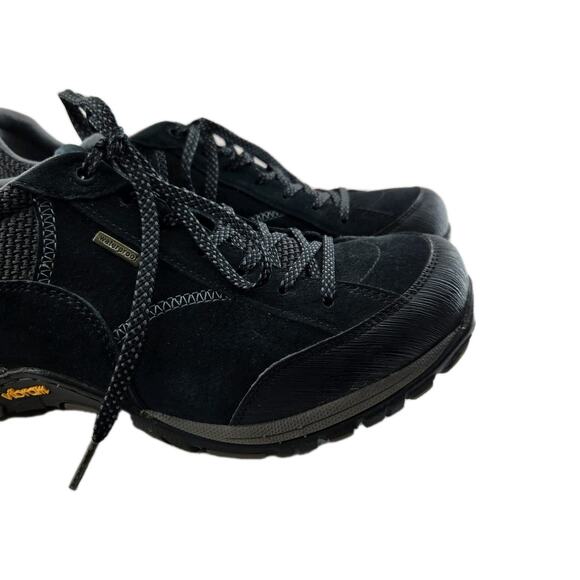 Dansko Paisley Waterproof Sneakers Womens 9.5 10 40 Black Suede Lace Up Comfort - Picture 3 of 15